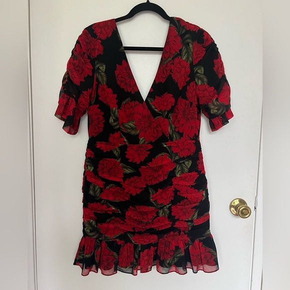 Keepsake the Label Red & Black Party Dress - Picture 2 of 4